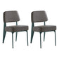 Scandinavian Home Side Chair Open Back Upholstered Metal Dining Room Chair Grey 2 Piece Set Green Clearhalo ' kitchen&dining_furn' 'Dining Chairs' 'Dining Tables & Seating' 'dining_chair' 'furn' 'furn_dining_chair' 'Furniture' 'furniture_dining_chair' 'Kitchen & Dining Furniture' 'kitchen' 3859328