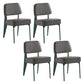 Scandinavian Home Side Chair Open Back Upholstered Metal Dining Room Chair Grey 4 Piece Set Green Clearhalo ' kitchen&dining_furn' 'Dining Chairs' 'Dining Tables & Seating' 'dining_chair' 'furn' 'furn_dining_chair' 'Furniture' 'furniture_dining_chair' 'Kitchen & Dining Furniture' 'kitchen' 3859329