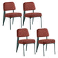 Scandinavian Home Side Chair Open Back Upholstered Metal Dining Room Chair Red 4 Piece Set Green Clearhalo ' kitchen&dining_furn' 'Dining Chairs' 'Dining Tables & Seating' 'dining_chair' 'furn' 'furn_dining_chair' 'Furniture' 'furniture_dining_chair' 'Kitchen & Dining Furniture' 'kitchen' 3859336