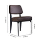 Scandinavian Home Side Chair Open Back Upholstered Metal Dining Room Chair Clearhalo ' kitchen&dining_furn' 'Dining Chairs' 'Dining Tables & Seating' 'dining_chair' 'furn' 'furn_dining_chair' 'Furniture' 'furniture_dining_chair' 'Kitchen & Dining Furniture' 'kitchen' 3859337