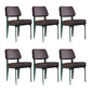 Scandinavian Home Side Chair Open Back Upholstered Metal Dining Room Chair Brown 6 Piece Set Green Clearhalo ' kitchen&dining_furn' 'Dining Chairs' 'Dining Tables & Seating' 'dining_chair' 'furn' 'furn_dining_chair' 'Furniture' 'furniture_dining_chair' 'Kitchen & Dining Furniture' 'kitchen' 3859344