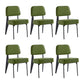 Scandinavian Home Side Chair Open Back Upholstered Metal Dining Room Chair Green 6 Piece Set Black Clearhalo ' kitchen&dining_furn' 'Dining Chairs' 'Dining Tables & Seating' 'dining_chair' 'furn' 'furn_dining_chair' 'Furniture' 'furniture_dining_chair' 'Kitchen & Dining Furniture' 'kitchen' 3859350