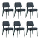 Scandinavian Home Side Chair Open Back Upholstered Metal Dining Room Chair Blue 6 Piece Set Green Clearhalo ' kitchen&dining_furn' 'Dining Chairs' 'Dining Tables & Seating' 'dining_chair' 'furn' 'furn_dining_chair' 'Furniture' 'furniture_dining_chair' 'Kitchen & Dining Furniture' 'kitchen' 3859353