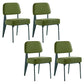Scandinavian Home Side Chair Open Back Upholstered Metal Dining Room Chair Green 4 Piece Set Green Clearhalo ' kitchen&dining_furn' 'Dining Chairs' 'Dining Tables & Seating' 'dining_chair' 'furn' 'furn_dining_chair' 'Furniture' 'furniture_dining_chair' 'Kitchen & Dining Furniture' 'kitchen' 3859355