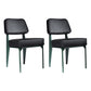 Scandinavian Home Side Chair Open Back Upholstered Metal Dining Room Chair Black 2 Piece Set Green Clearhalo ' kitchen&dining_furn' 'Dining Chairs' 'Dining Tables & Seating' 'dining_chair' 'furn' 'furn_dining_chair' 'Furniture' 'furniture_dining_chair' 'Kitchen & Dining Furniture' 'kitchen' 3859357