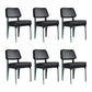 Scandinavian Home Side Chair Open Back Upholstered Metal Dining Room Chair Black 6 Piece Set Green Clearhalo ' kitchen&dining_furn' 'Dining Chairs' 'Dining Tables & Seating' 'dining_chair' 'furn' 'furn_dining_chair' 'Furniture' 'furniture_dining_chair' 'Kitchen & Dining Furniture' 'kitchen' 3859359