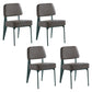 Scandinavian Home Side Chair Open Back Metal Upholstered Dining Room Chair Grey 4 Piece Set Green Clearhalo ' kitchen&dining_furn' 'Dining Chairs' 'Dining Tables & Seating' 'dining_chair' 'furn' 'furn_dining_chair' 'Furniture' 'furniture_dining_chair' 'Kitchen & Dining Furniture' 'kitchen' 3859396
