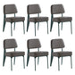 Scandinavian Home Side Chair Open Back Metal Upholstered Dining Room Chair Grey 6 Piece Set Green Clearhalo ' kitchen&dining_furn' 'Dining Chairs' 'Dining Tables & Seating' 'dining_chair' 'furn' 'furn_dining_chair' 'Furniture' 'furniture_dining_chair' 'Kitchen & Dining Furniture' 'kitchen' 3859398
