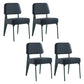 Scandinavian Home Side Chair Open Back Metal Upholstered Dining Room Chair Blue 4 Piece Set Green Clearhalo ' kitchen&dining_furn' 'Dining Chairs' 'Dining Tables & Seating' 'dining_chair' 'furn' 'furn_dining_chair' 'Furniture' 'furniture_dining_chair' 'Kitchen & Dining Furniture' 'kitchen' 3859414