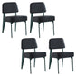 Scandinavian Home Side Chair Open Back Metal Upholstered Dining Room Chair Black 4 Piece Set Green Clearhalo ' kitchen&dining_furn' 'Dining Chairs' 'Dining Tables & Seating' 'dining_chair' 'furn' 'furn_dining_chair' 'Furniture' 'furniture_dining_chair' 'Kitchen & Dining Furniture' 'kitchen' 3859432