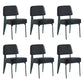 Scandinavian Home Side Chair Open Back Metal Upholstered Dining Room Chair Black 6 Piece Set Green Clearhalo ' kitchen&dining_furn' 'Dining Chairs' 'Dining Tables & Seating' 'dining_chair' 'furn' 'furn_dining_chair' 'Furniture' 'furniture_dining_chair' 'Kitchen & Dining Furniture' 'kitchen' 3859433