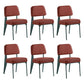 Scandinavian Home Side Chair Open Back Metal Upholstered Dining Room Chair Red 6 Piece Set Green Clearhalo ' kitchen&dining_furn' 'Dining Chairs' 'Dining Tables & Seating' 'dining_chair' 'furn' 'furn_dining_chair' 'Furniture' 'furniture_dining_chair' 'Kitchen & Dining Furniture' 'kitchen' 3859436