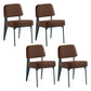Scandinavian Home Side Chair Open Back Metal Upholstered Dining Room Chair Coffee 4 Piece Set Green Clearhalo ' kitchen&dining_furn' 'Dining Chairs' 'Dining Tables & Seating' 'dining_chair' 'furn' 'furn_dining_chair' 'Furniture' 'furniture_dining_chair' 'Kitchen & Dining Furniture' 'kitchen' 3859438
