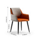 Contemporary Metal Dining Room Armchairs Leather Upholstered Side Chairs for Home Use Clearhalo ' kitchen&dining_furn' 'Dining Chairs' 'Dining Tables & Seating' 'dining_chair' 'furn' 'furn_dining_chair' 'Furniture' 'furniture_dining_chair' 'Kitchen & Dining Furniture' 'kitchen' 3859467