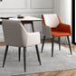 Contemporary Metal Dining Room Armchairs Leather Upholstered Side Chairs for Home Use Clearhalo ' kitchen&dining_furn' 'Dining Chairs' 'Dining Tables & Seating' 'dining_chair' 'furn' 'furn_dining_chair' 'Furniture' 'furniture_dining_chair' 'Kitchen & Dining Furniture' 'kitchen' 3859470