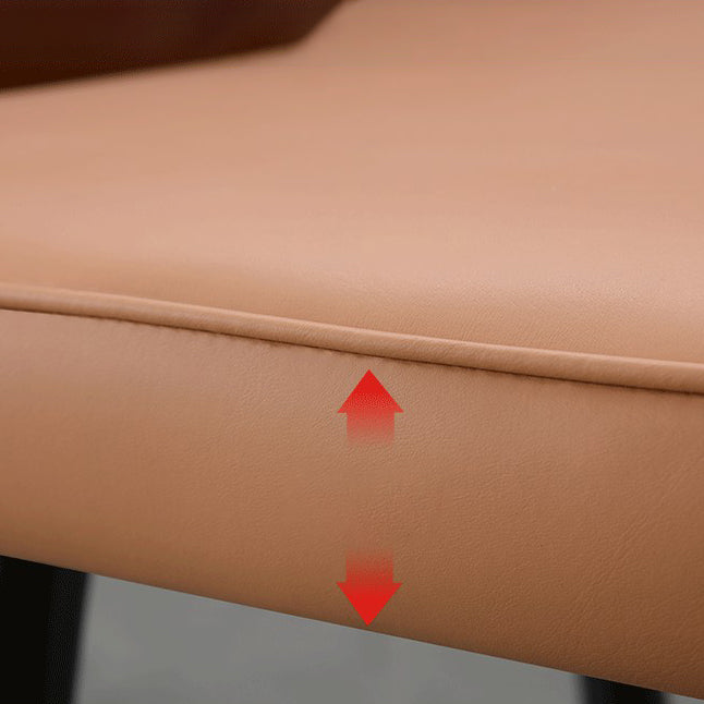 Glam Metal Dining Room Armchairs Open Back Dining Side Chair for Home Use Clearhalo ' kitchen&dining_furn' 'Dining Chairs' 'Dining Tables & Seating' 'dining_chair' 'furn' 'furn_dining_chair' 'Furniture' 'furniture_dining_chair' 'Kitchen & Dining Furniture' 'kitchen' 3859495