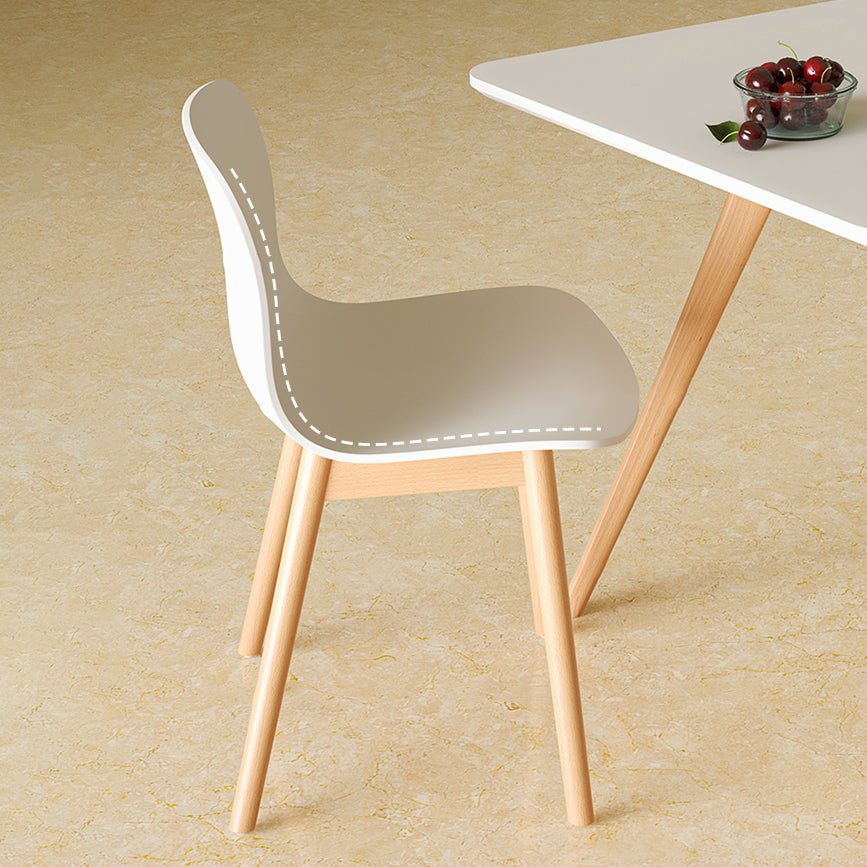 Wood Scandinavian Coffee Shop Chair Parsons Matte Finish Dining Chair (Set of 4) Clearhalo ' kitchen&dining_furn' 'Dining Chairs' 'Dining Tables & Seating' 'dining_chair' 'furn' 'furn_dining_chair' 'Furniture' 'furniture_dining_chair' 'Kitchen & Dining Furniture' 'kitchen' 3859515