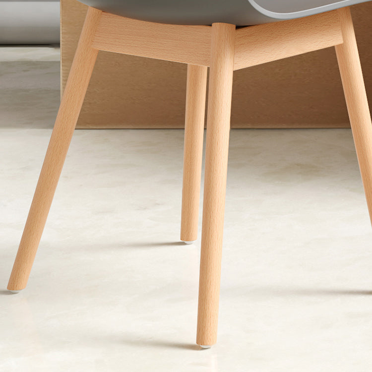 Wood Scandinavian Coffee Shop Chair Parsons Matte Finish Dining Chair (Set of 4) Clearhalo ' kitchen&dining_furn' 'Dining Chairs' 'Dining Tables & Seating' 'dining_chair' 'furn' 'furn_dining_chair' 'Furniture' 'furniture_dining_chair' 'Kitchen & Dining Furniture' 'kitchen' 3859521