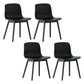 Wood Scandinavian Coffee Shop Chair Parsons Matte Finish Dining Chair (Set of 4) Black Black Clearhalo ' kitchen&dining_furn' 'Dining Chairs' 'Dining Tables & Seating' 'dining_chair' 'furn' 'furn_dining_chair' 'Furniture' 'furniture_dining_chair' 'Kitchen & Dining Furniture' 'kitchen' 3859524
