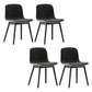 Wood Scandinavian Coffee Shop Chair Parsons Matte Finish Dining Chair (Set of 4) Dark Gray Black Clearhalo ' kitchen&dining_furn' 'Dining Chairs' 'Dining Tables & Seating' 'dining_chair' 'furn' 'furn_dining_chair' 'Furniture' 'furniture_dining_chair' 'Kitchen & Dining Furniture' 'kitchen' 3859531