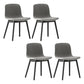 Wood Scandinavian Coffee Shop Chair Parsons Matte Finish Dining Chair (Set of 4) Light Gray Black Clearhalo ' kitchen&dining_furn' 'Dining Chairs' 'Dining Tables & Seating' 'dining_chair' 'furn' 'furn_dining_chair' 'Furniture' 'furniture_dining_chair' 'Kitchen & Dining Furniture' 'kitchen' 3859539