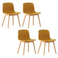 Wood Scandinavian Coffee Shop Chair Parsons Matte Finish Dining Chair (Set of 4) Golden Natural Wood Clearhalo ' kitchen&dining_furn' 'Dining Chairs' 'Dining Tables & Seating' 'dining_chair' 'furn' 'furn_dining_chair' 'Furniture' 'furniture_dining_chair' 'Kitchen & Dining Furniture' 'kitchen' 3859540