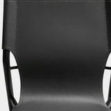 Contemporary Leather Dining Side Chair Matte Finish Solid Back Dining Chair (Set of 2) Clearhalo ' kitchen&dining_furn' 'Dining Chairs' 'Dining Tables & Seating' 'dining_chair' 'furn' 'furn_dining_chair' 'Furniture' 'furniture_dining_chair' 'Kitchen & Dining Furniture' 'kitchen' 3859553