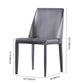 Designer Style Leather Restaurant Chair Matte Finish Parsons Dining Chair (Set of 2) Clearhalo ' kitchen&dining_furn' 'Dining Chairs' 'Dining Tables & Seating' 'dining_chair' 'furn' 'furn_dining_chair' 'Furniture' 'furniture_dining_chair' 'Kitchen & Dining Furniture' 'kitchen' 3859574