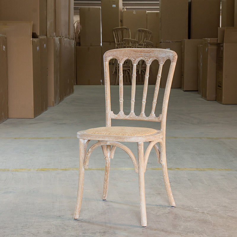 Wood Farmhouse Patio Dining Side Chair Natural Slat Back Dining Chairs White 1 Piece Clearhalo ' kitchen&dining_furn' 'Dining Chairs' 'Dining Tables & Seating' 'dining_chair' 'furn' 'furn_dining_chair' 'Furniture' 'furniture_dining_chair' 'Kitchen & Dining Furniture' 'kitchen' 3859614