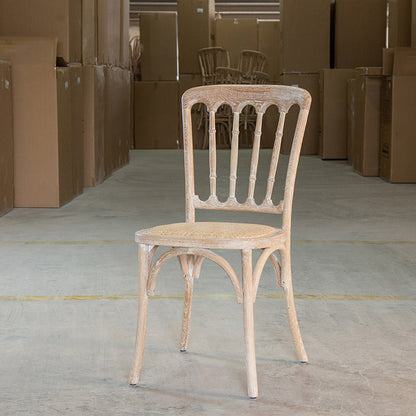 Wood Farmhouse Patio Dining Side Chair Natural Slat Back Dining Chairs White 1 Piece Clearhalo ' kitchen&dining_furn' 'Dining Chairs' 'Dining Tables & Seating' 'dining_chair' 'furn' 'furn_dining_chair' 'Furniture' 'furniture_dining_chair' 'Kitchen & Dining Furniture' 'kitchen' 3859614