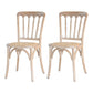 Wood Farmhouse Patio Dining Side Chair Natural Slat Back Dining Chairs White 2 Piece Set Clearhalo ' kitchen&dining_furn' 'Dining Chairs' 'Dining Tables & Seating' 'dining_chair' 'furn' 'furn_dining_chair' 'Furniture' 'furniture_dining_chair' 'Kitchen & Dining Furniture' 'kitchen' 3859615