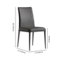 Modern Style Armless Dining Chair Leather Upholstered Solid Back Dining Chairs (Set of 2) Clearhalo ' kitchen&dining_furn' 'Dining Chairs' 'Dining Tables & Seating' 'dining_chair' 'furn' 'furn_dining_chair' 'Furniture' 'furniture_dining_chair' 'Kitchen & Dining Furniture' 'kitchen' 3859648
