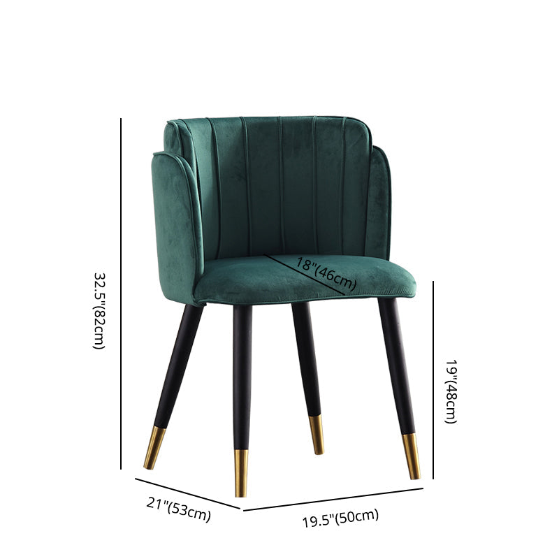 Scandinavian Style Upholstered Side Chairs Barrel Back Armless Chairs for Home Use (Set of 2) Clearhalo ' kitchen&dining_furn' 'Dining Chairs' 'Dining Tables & Seating' 'dining_chair' 'furn' 'furn_dining_chair' 'Furniture' 'furniture_dining_chair' 'Kitchen & Dining Furniture' 'kitchen' 3859661