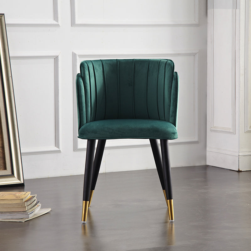 Scandinavian Style Upholstered Side Chairs Barrel Back Armless Chairs for Home Use (Set of 2) Clearhalo ' kitchen&dining_furn' 'Dining Chairs' 'Dining Tables & Seating' 'dining_chair' 'furn' 'furn_dining_chair' 'Furniture' 'furniture_dining_chair' 'Kitchen & Dining Furniture' 'kitchen' 3859663