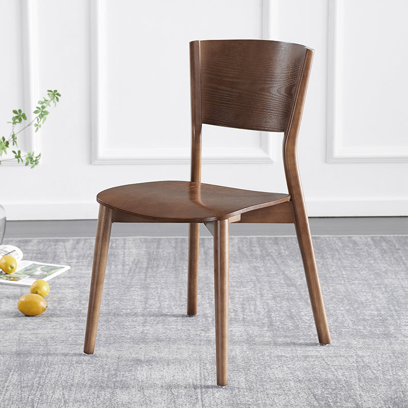 Scandinavian Style Dining Side Chairs Wood Open Back Dining Armless Chairs (Set of 2) Clearhalo ' kitchen&dining_furn' 'Dining Chairs' 'Dining Tables & Seating' 'dining_chair' 'furn' 'furn_dining_chair' 'Furniture' 'furniture_dining_chair' 'Kitchen & Dining Furniture' 'kitchen' 3859669