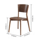 Scandinavian Style Dining Side Chairs Wood Open Back Dining Armless Chairs (Set of 2) Clearhalo ' kitchen&dining_furn' 'Dining Chairs' 'Dining Tables & Seating' 'dining_chair' 'furn' 'furn_dining_chair' 'Furniture' 'furniture_dining_chair' 'Kitchen & Dining Furniture' 'kitchen' 3859675