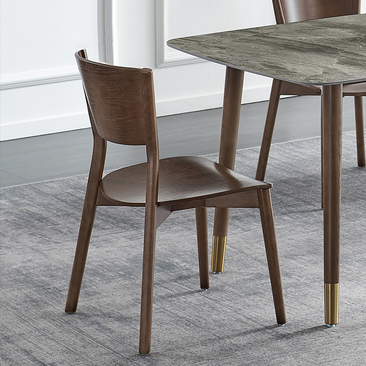 Scandinavian Style Dining Side Chairs Wood Open Back Dining Armless Chairs (Set of 2) Clearhalo ' kitchen&dining_furn' 'Dining Chairs' 'Dining Tables & Seating' 'dining_chair' 'furn' 'furn_dining_chair' 'Furniture' 'furniture_dining_chair' 'Kitchen & Dining Furniture' 'kitchen' 3859677