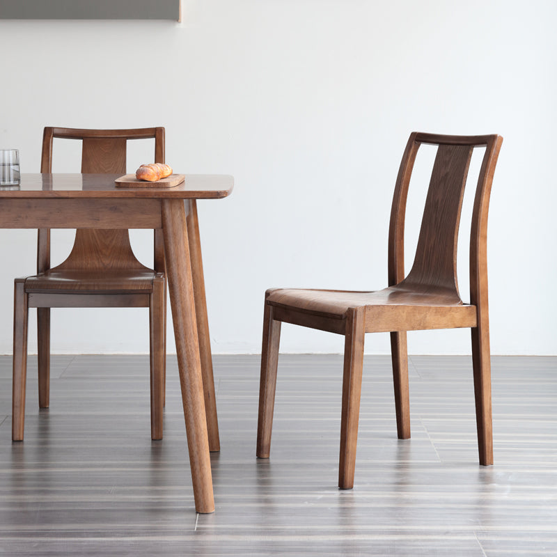 Traditional Style Wood Dining Side Chair Slat Back Armless Chairs for Kitchen (Set of 2) Clearhalo ' kitchen&dining_furn' 'Dining Chairs' 'Dining Tables & Seating' 'dining_chair' 'furn' 'furn_dining_chair' 'Furniture' 'furniture_dining_chair' 'Kitchen & Dining Furniture' 'kitchen' 3859678