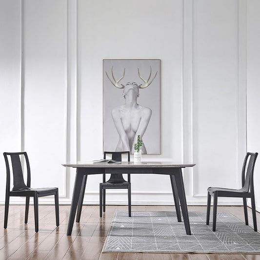 Traditional Style Wood Dining Side Chair Slat Back Armless Chairs for Kitchen (Set of 2) Clearhalo ' kitchen&dining_furn' 'Dining Chairs' 'Dining Tables & Seating' 'dining_chair' 'furn' 'furn_dining_chair' 'Furniture' 'furniture_dining_chair' 'Kitchen & Dining Furniture' 'kitchen' 3859681