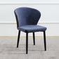 Matte Finish Contemporary Dining Side Chair Leather Wingback Dining Chair Blue 1 Piece Clearhalo ' kitchen&dining_furn' 'Dining Chairs' 'Dining Tables & Seating' 'dining_chair' 'furn' 'furn_dining_chair' 'Furniture' 'furniture_dining_chair' 'Kitchen & Dining Furniture' 'kitchen' 3859717