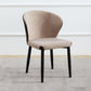 Matte Finish Contemporary Dining Side Chair Leather Wingback Dining Chair Beige 1 Piece Clearhalo ' kitchen&dining_furn' 'Dining Chairs' 'Dining Tables & Seating' 'dining_chair' 'furn' 'furn_dining_chair' 'Furniture' 'furniture_dining_chair' 'Kitchen & Dining Furniture' 'kitchen' 3859721