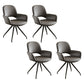 Minimalist Style Leather Dining Chairs Open Back Upholstered Dining Side Chair Grey 4 Piece Set Clearhalo ' kitchen&dining_furn' 'Dining Chairs' 'Dining Tables & Seating' 'dining_chair' 'furn' 'furn_dining_chair' 'Furniture' 'furniture_dining_chair' 'Kitchen & Dining Furniture' 'kitchen' 3859727