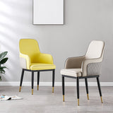 Contemporary Style Dining Side Chair Kitchen Arm Chair with Metal Legs Clearhalo ' kitchen&dining_furn' 'Dining Chairs' 'Dining Tables & Seating' 'dining_chair' 'furn' 'furn_dining_chair' 'Furniture' 'furniture_dining_chair' 'Kitchen & Dining Furniture' 'kitchen' 3859744