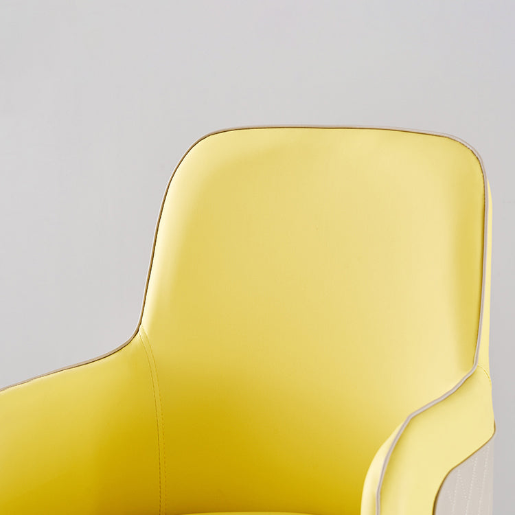 Contemporary Style Dining Side Chair Kitchen Arm Chair with Metal Legs Clearhalo ' kitchen&dining_furn' 'Dining Chairs' 'Dining Tables & Seating' 'dining_chair' 'furn' 'furn_dining_chair' 'Furniture' 'furniture_dining_chair' 'Kitchen & Dining Furniture' 'kitchen' 3859750