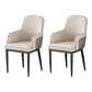 Contemporary Style Dining Side Chair Kitchen Arm Chair with Metal Legs Light Gray 2 Piece Set Black Clearhalo ' kitchen&dining_furn' 'Dining Chairs' 'Dining Tables & Seating' 'dining_chair' 'furn' 'furn_dining_chair' 'Furniture' 'furniture_dining_chair' 'Kitchen & Dining Furniture' 'kitchen' 3859755