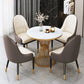 Stone Dining Table Traditional Luxury Dining Site Table with Pedestal Base Clearhalo ' dining_table' 'Dining Tables & Seating' 'Dining Tables' 'furn' 'furn_dining_table' 'Furniture' 'furniture_dining_table' 'Kitchen & Dining Furniture' 'kitchen&dining_furn' 'kitchen' 'kitchen_dining_table' 3863887
