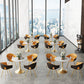 Round Tulip Base Luxury Dining Table White Tone Fixed Table with Sintered Stone Clearhalo ' dining_table' 'Dining Tables & Seating' 'Dining Tables' 'furn' 'furn_dining_table' 'Furniture' 'furniture_dining_table' 'Kitchen & Dining Furniture' 'kitchen&dining_furn' 'kitchen' 'kitchen_dining_table' 3863905