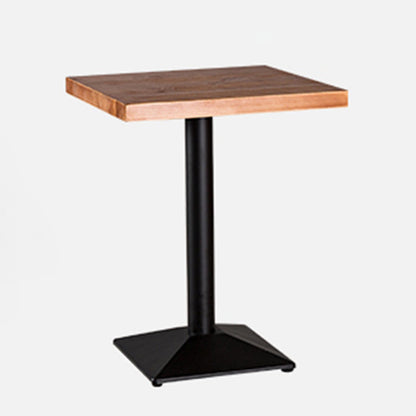 Industrial Style Furniture Solid Wood Dining Site Table for Dining Room 23.6"L x 23.6"W x 29.5"H Without Chairs Clearhalo ' dining_table' 'Dining Tables & Seating' 'Dining Tables' 'furn' 'furn_dining_table' 'Furniture' 'furniture_dining_table' 'Kitchen & Dining Furniture' 'kitchen&dining_furn' 'kitchen' 'kitchen_dining_table' 3863918