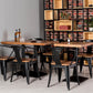 Industrial Style Furniture Solid Wood Dining Site Table for Dining Room Clearhalo ' dining_table' 'Dining Tables & Seating' 'Dining Tables' 'furn' 'furn_dining_table' 'Furniture' 'furniture_dining_table' 'Kitchen & Dining Furniture' 'kitchen&dining_furn' 'kitchen' 'kitchen_dining_table' 3863920