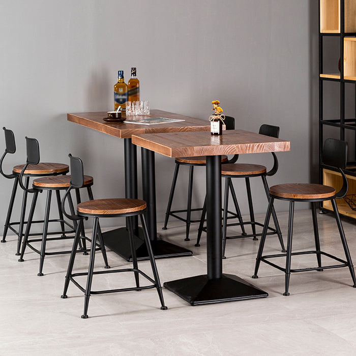 Industrial Style Furniture Solid Wood Dining Site Table for Dining Room Clearhalo ' dining_table' 'Dining Tables & Seating' 'Dining Tables' 'furn' 'furn_dining_table' 'Furniture' 'furniture_dining_table' 'Kitchen & Dining Furniture' 'kitchen&dining_furn' 'kitchen' 'kitchen_dining_table' 3863922